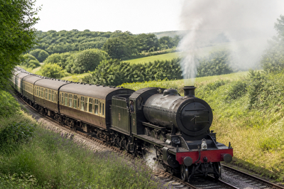 Steam Train Countryside(grok)