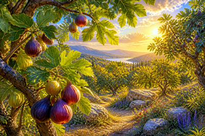 Luminous Fig Grove(grok)