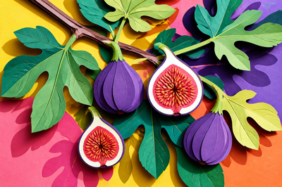 Papercut Fig Branch(grok)