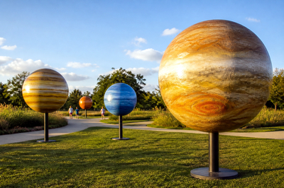 Park Planet Sculptures(grok)