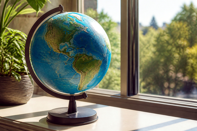 Morning Windowsill Globe