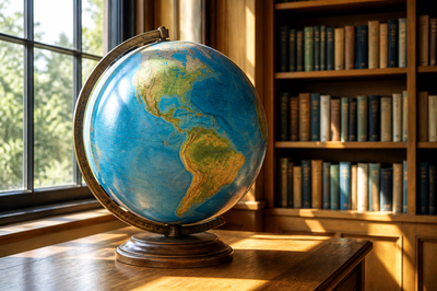 Sunny Library Globe