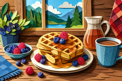 Cabin Breakfast Spread