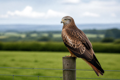 Overcast Perched Kite