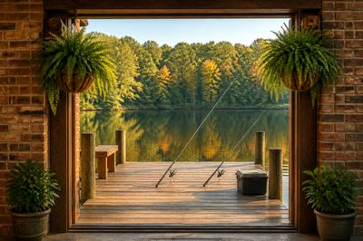 Brick Framed Dock