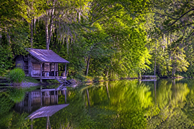 Lakeside Fishing Shack