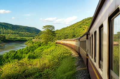 Afternoon Countryside Train