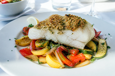 Baked Cod Vegetables(grok)