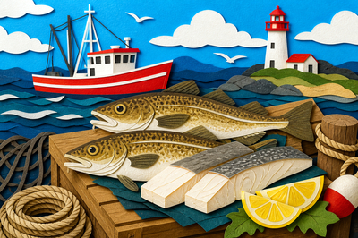 Layered Cod Cutout