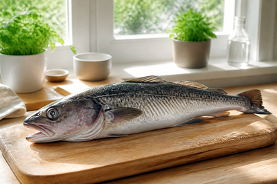 Whole Cod Cutting Board(grok)