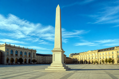 Afternoon Square Obelisk