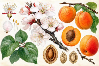 Botanical Apricot Plate(grok)