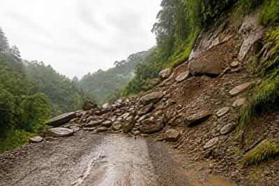Overcast Road Landslide