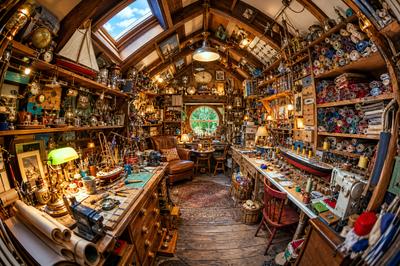 Cozy Attic Fisheye(grok)