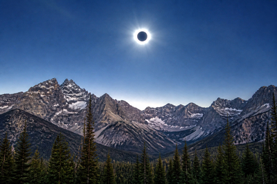 Solar Eclipse Mountains