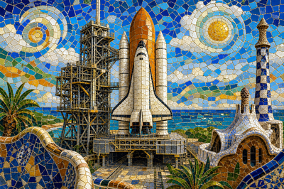 Gaudi Shuttle Mosaic