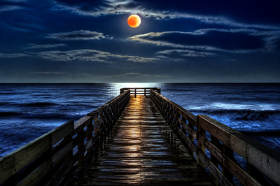 Hdr Night Pier