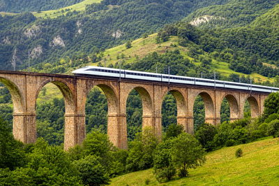 Viaduct Bullet Train