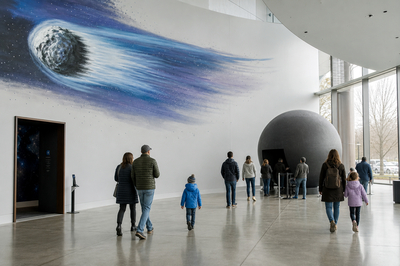 Overcast Planetarium Mural