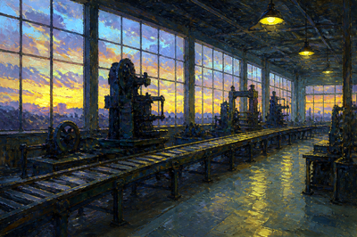 Impressionist Dusk Windows