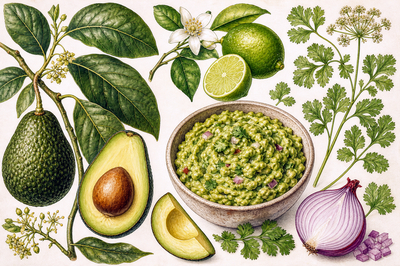 Botanical Guac Plate(grok)