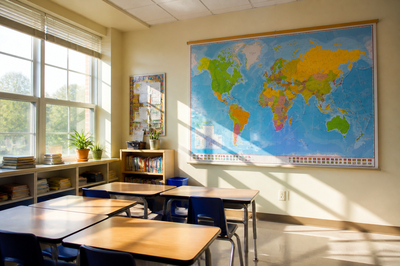 Classroom Wall Map(grok)