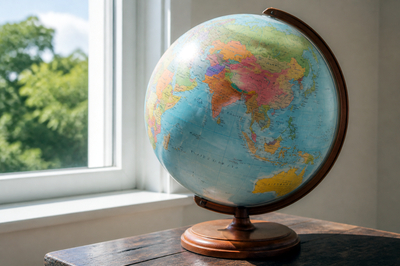 Political Globe Stand(grok)