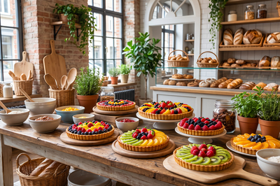 Fruit Tart Bakery Display