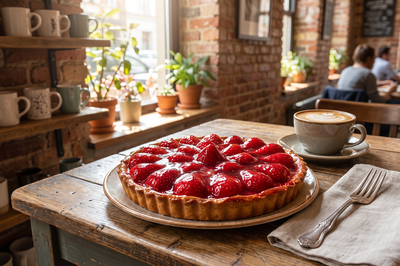 Strawberry Tart Cafe Table