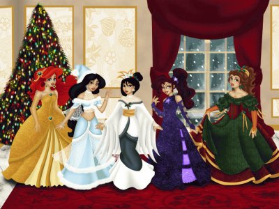 פאזל של Christmas Princesses
