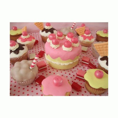 Cupcake Party in Pink jigsaw puzzle