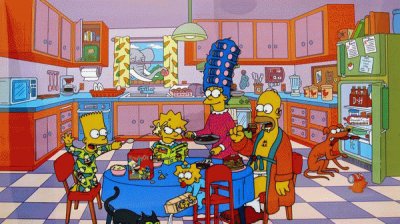 Desayuno Simpsons jigsaw puzzle