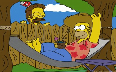 Homero y Flanders jigsaw puzzle