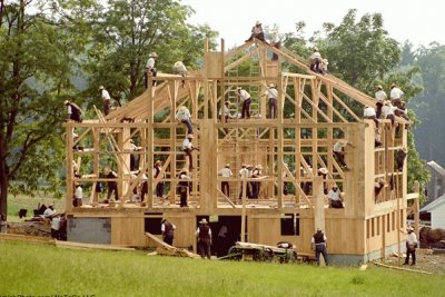 barn raising jigsaw puzzle