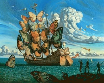 פאזל של Butterfly Ship