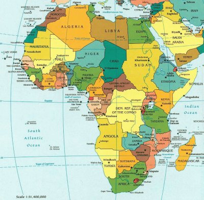 cartina africa