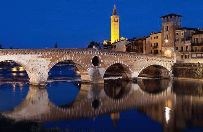 Ponte Piedra, Verona, Italia jigsaw puzzle