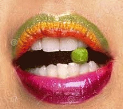 labios multicolor