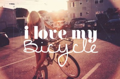 פאזל של i love my bicycle....