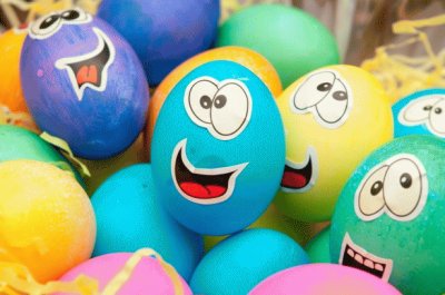 פאזל של Smiley Easter Eggs