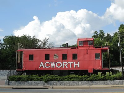 Caboose in Acworth Georgia jigsaw puzzle