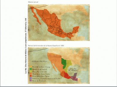 Reinos del virreinato de N. EspaÃ±a y MÃ©xico hoy jigsaw puzzle