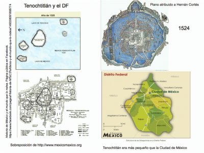 פאזל של Tenochtitlan y el DF