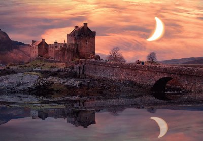 Eilean Donan Castle reflections jigsaw puzzle