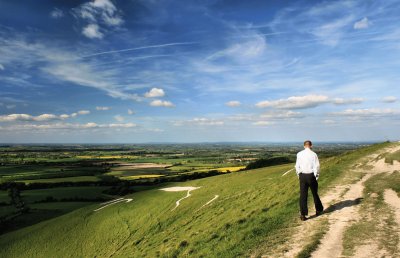 Uffington white horse view jigsaw puzzle