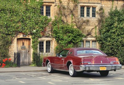 Lincoln Continental in the Cotswolds jigsaw puzzle