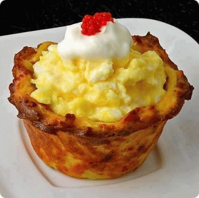breakfast cupcake