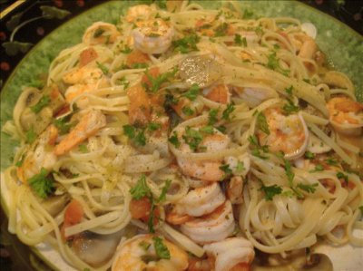 shrimp with pasta