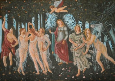 פאזל של Sandro Botticelli: Primavera (Der FrÃ¼hling)