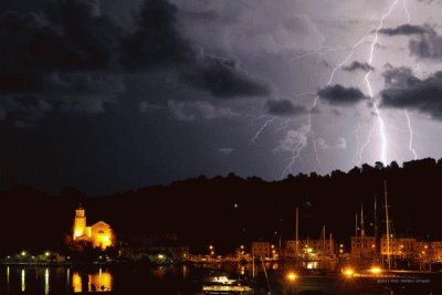 Temporale estivo a Portovenere